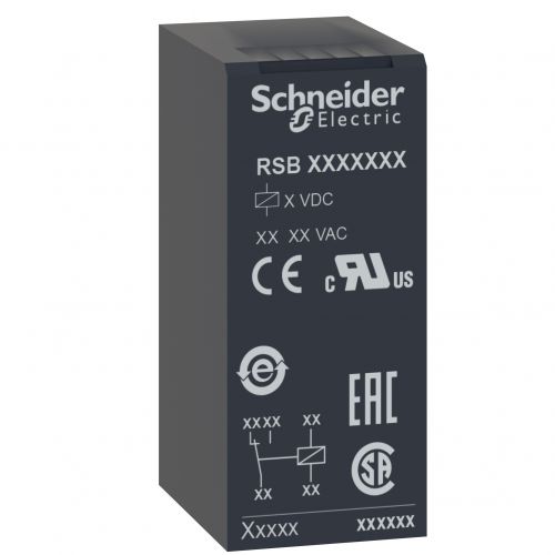 Zelio Relay Przekaźnik interfejsowy 2C/O 8A 230V AC RSB2A080P7 SCHNEIDER - rsb2a080bd_360_001[1].jpg